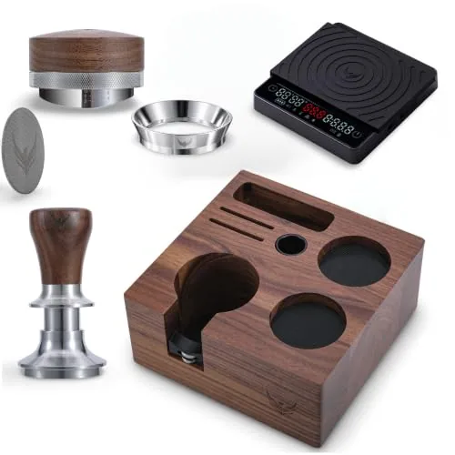 51mm Walnut Espresso Starter Kit, product photograph