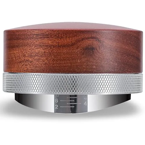 51mm Rosewood Espresso Distributor Tool, product photograph