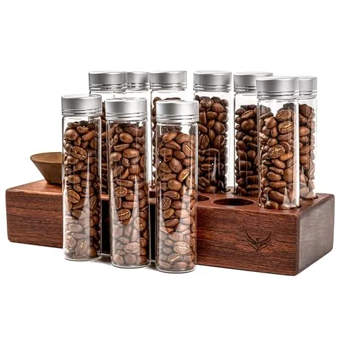 Single Dose Coffee Bean Storage Tubes 10-Piece, product photograph