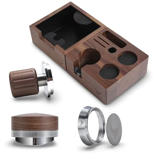 58mm Walnut Espresso Accessories Kit, product photograph