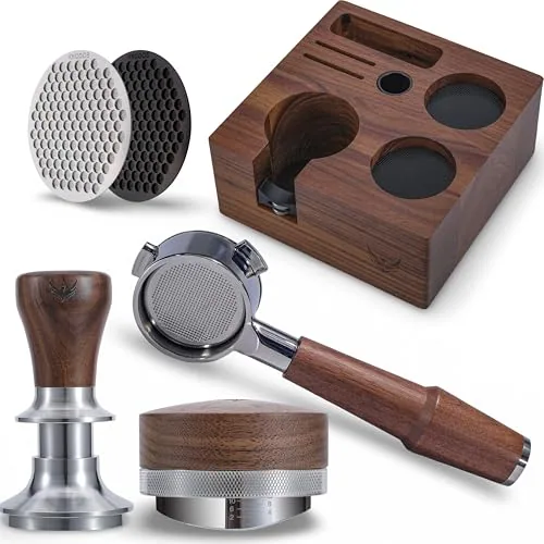 54mm Walnut Espresso Accessories Kit, product photograph
