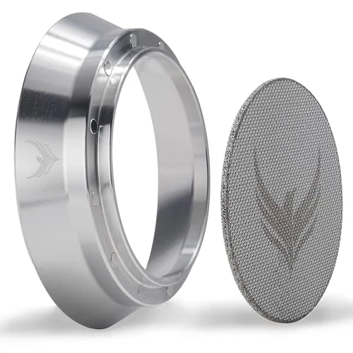 51mm Magnetic Espresso Dosing Funnel & Puck Screen Set, product photograph