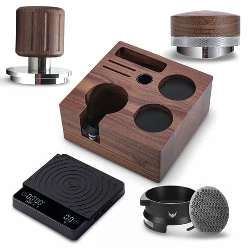 54mm Walnut Breville Espresso Accessories Kit Tamping Station, product photograph