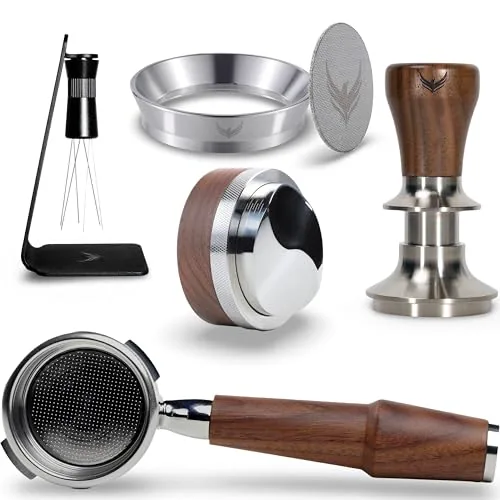 58mm Walnut Espresso Accessories Set, product photograph