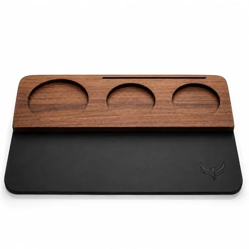 54mm Walnut Tamping Mat, product photograph