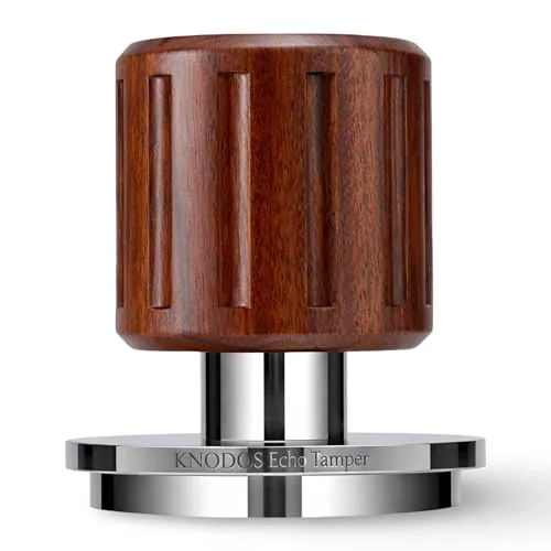 54mm Rosewood Spring Loaded Tamper, product photograph