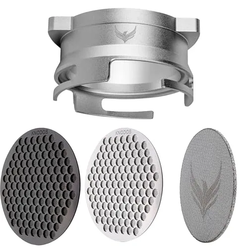 54mm Portafilter Funnel and Puck Screen Kit Grinder 3-Piece, product photograph