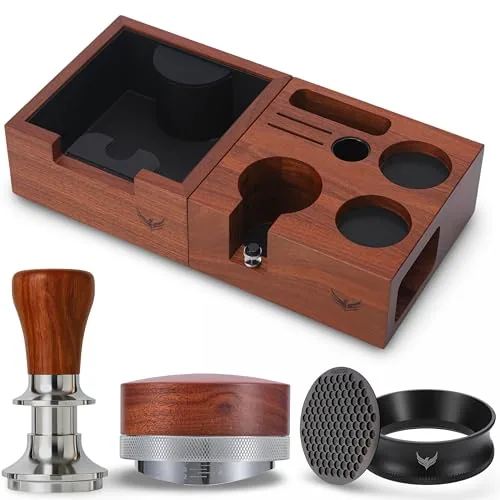 51mm Rosewood Espresso Tool Kit, product photograph