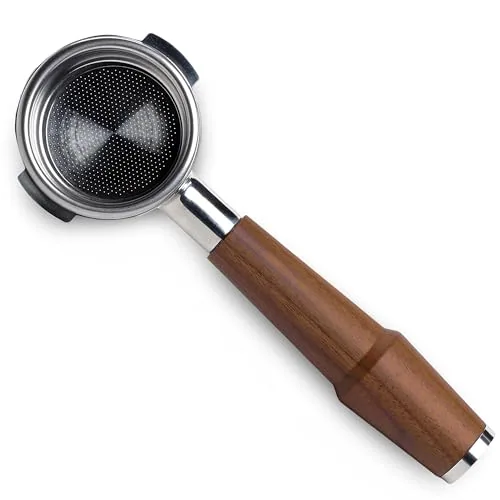 58mm Walnut Bottomless Portafilter, product photograph