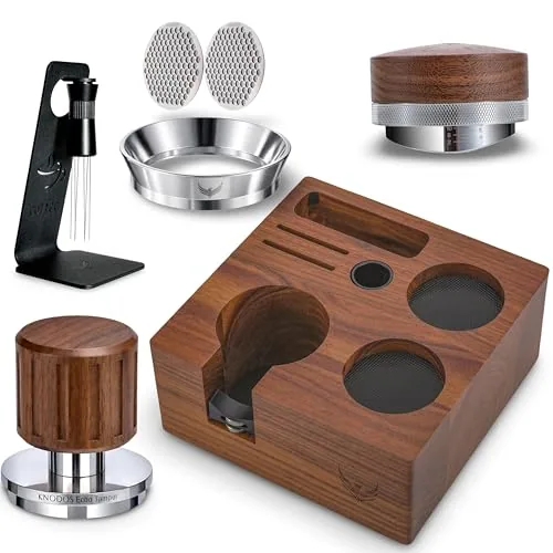 58mm Walnut Espresso Accessories Kit, product photograph