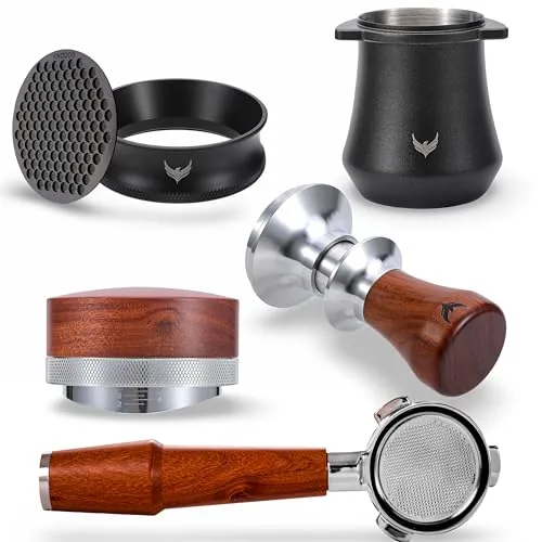 54mm Rosewood Espresso Set, product photograph