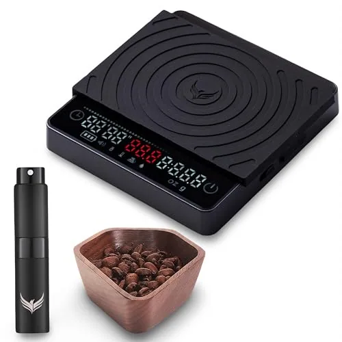 Walnut Coffee Scale, product photograph