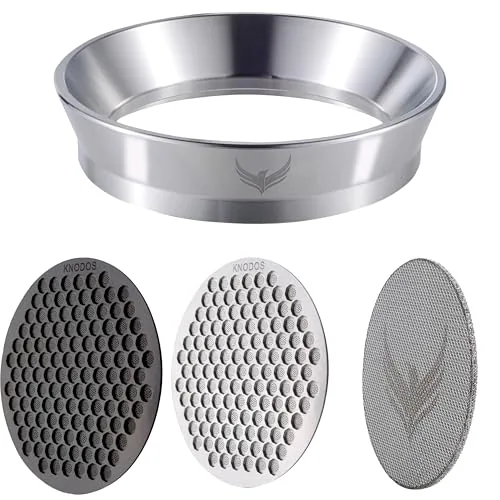 58mm Espresso Funnel and Puck Screen Set 3-Piece, product photograph