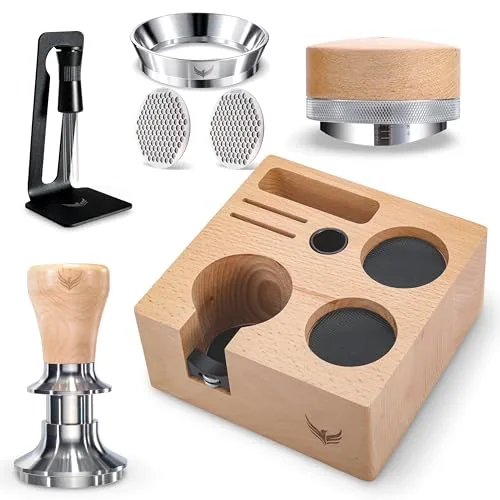 58mm Maple Tamper Kit, product photograph