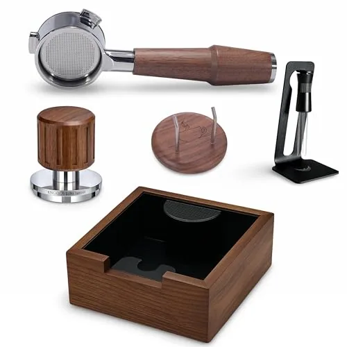 54mm Walnut Espresso Accessories Kit, product photograph